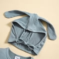 thumbnail image 6 of XIMIN Newborn Baby Boy Girl Romper Easter Outfits Bunny Ear Hoodie Button Onesie Bodysuits Jumpsuit Overall Rabbit Hat, 6 of 9
