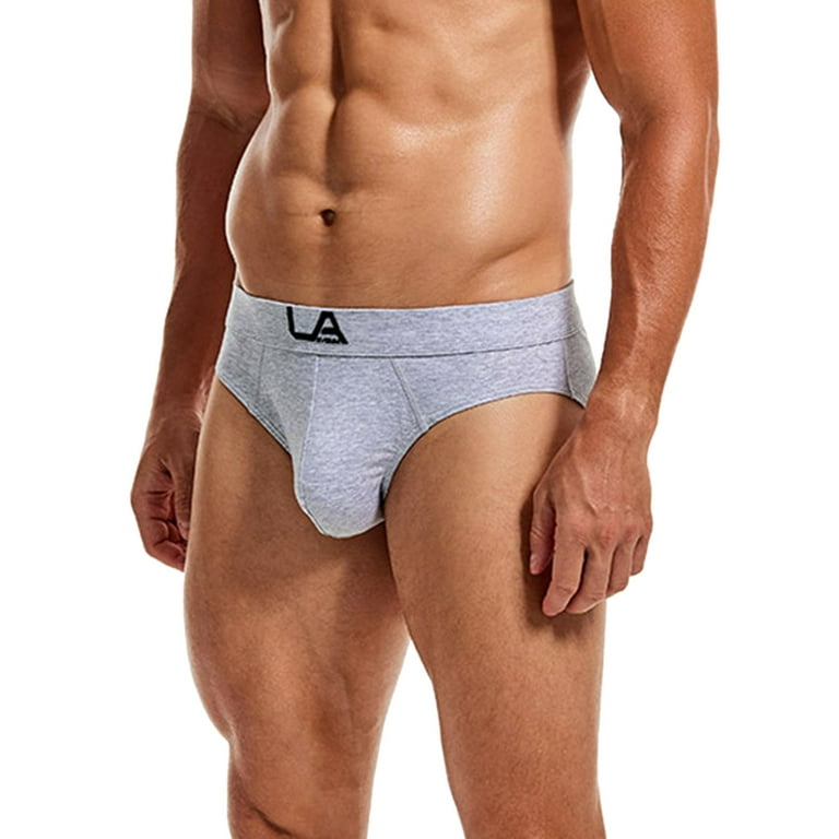 LEEy-world Men's Underwear Men's Underwear Boxer Briefs Cotton Polyester No  Ride-up Trunks Sports Underwear Grey,L