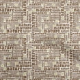 thumbnail image 1 of oneOone Cotton Cambric Brown Fabric Text Craft Projects Decor Fabric Printed By The Yard 42 Inch Wide, 1 of 5