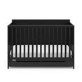 thumbnail image 4 of Graco Melrose 5-in-1 Convertible Baby Crib with Drawer, Black, 4 of 14
