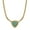 Green, variant on 1928 Jewelry Trillion Triangle Genuine Green Aventurine Gemstone Fancy Chain Crystal Accent Pendant Necklace For Women