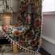 thumbnail image 2 of Cortinas de cocina con borlas de jacquard, cortinas de estilo rústico con ventana salediza y semiopacas, 2 of 5