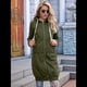thumbnail image 4 of Sudadera con Capucha y Cremallera para Mujer, Chaqueta Informal de Larga para Otoño, Chaquetas Largas de Otoño con Bolsillos, Túnica Verde XL, 4 of 9