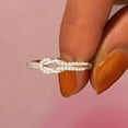 thumbnail image 2 of PENGXIANG To My Best Friend ‘Sisters By Heart‘ Knot Ring And Heart Warming Message Card, 2 of 6