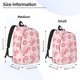 thumbnail image 2 of Easygdp Pigs Head And Donuts Mochila de Lona Resistente para Laptop, Compatible con Laptops de 15 a 17 pulgadas, Ideal para Escuela, Trabajo y Viajes-Medium, 2 of 5