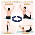 thumbnail image 7 of Fitness Resistance Bands, 8-Section Number Stretch Resistance Band, Elastic Stretch Strap with Handles Sapphire Blue - Fitting for (Full Body Training/Yoga), 7 of 7