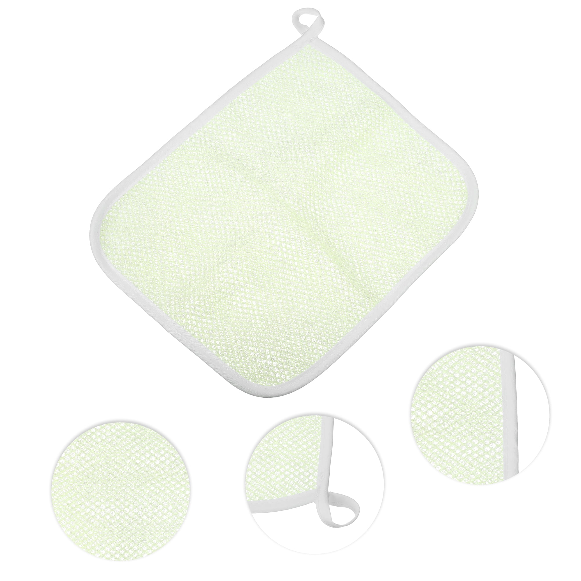 Unique Bargains Double Side Elasticity Body Scrub Towel Body Scrubber 8.66" x 10.24"