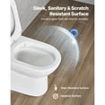 thumbnail image 5 of KFFKFF One-Piece Elongated Toilet with Dual-Flush System, 1.1/1.6 GPF, Comfortable Chair-Height Seat, Easy-to-Clean Skirted Design, 12-Inch Rough-In, White and Silver Finish, 5 of 9