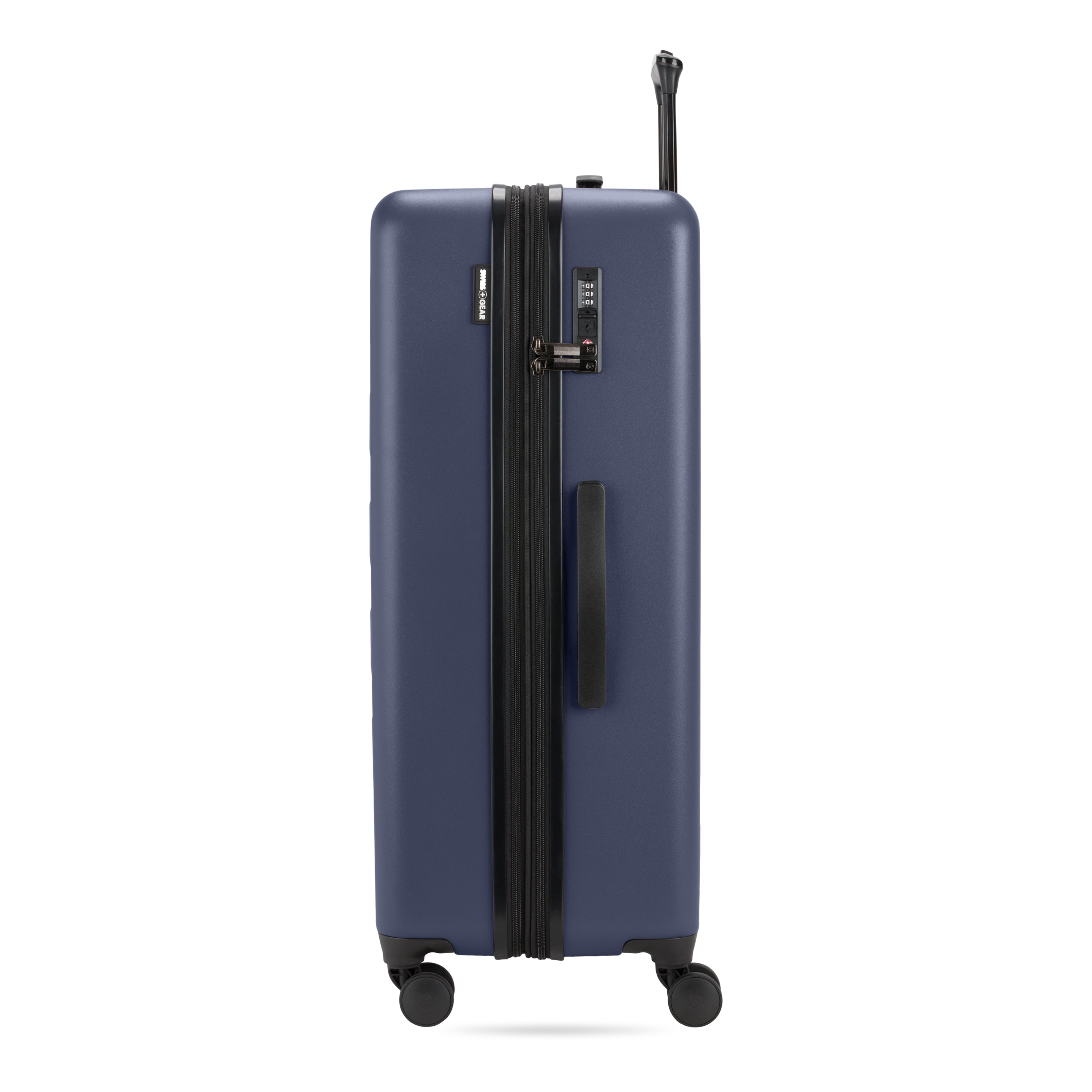 SWISSGEAR Stride Hardside Large Checked Spinner, Navy Blue