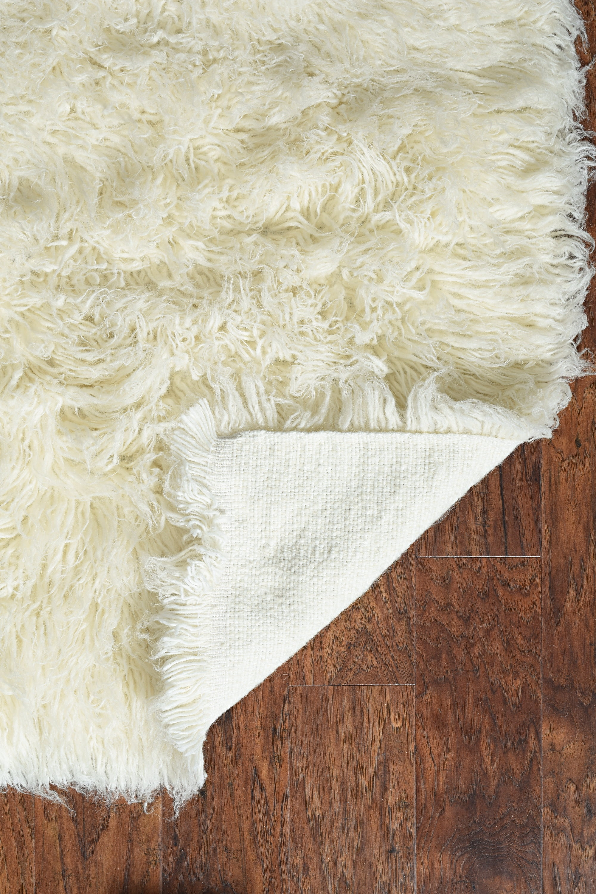 Linon New Flokati Natural Area Rug