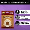 thumbnail image 4 of Aleene's Fabric Fusion Adhesive Tape , Peel and Stick, Permanent and Washable Fabric Glue Tape for Crafts, 1" Roll, 20 ft., 4 of 6