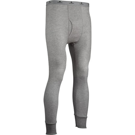 Indera Men's 65/35 Waffle Knit Pant Medium Heather Grey