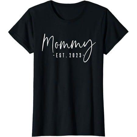 Mommy Est 2023 Mommy To Be Gifts New Mom Pregnancy T-Shirt
