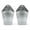 Galvanized, variant on Hosley Set of 2 Galvanized Wall Planter with PVC Linner 10In High, Ideal Gift for Wedding Home Office Party DYI Indoor Outdoor outdoor wall planter Garden Patio