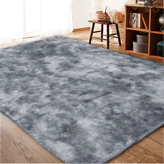 YEERSWAG 5ft x 8ft Shaggy Area Rugs for Bedroom Living Room, Fluffy Rug Plush Decorative Rug for Indoor Home Floor Carpet