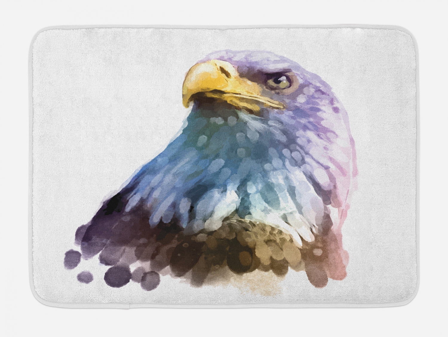 Bald Eagle Flying Shower Curtain Bird Bath Carpet Doormat Decor Bathroom Mat Rug 