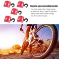 thumbnail image 4 of Sywqhk 5 uds bicicleta C hebilla MTB bicicleta línea de freno caso Cable tubo Base fija (rojo) Sywqhk Alta Calidad, 4 of 7