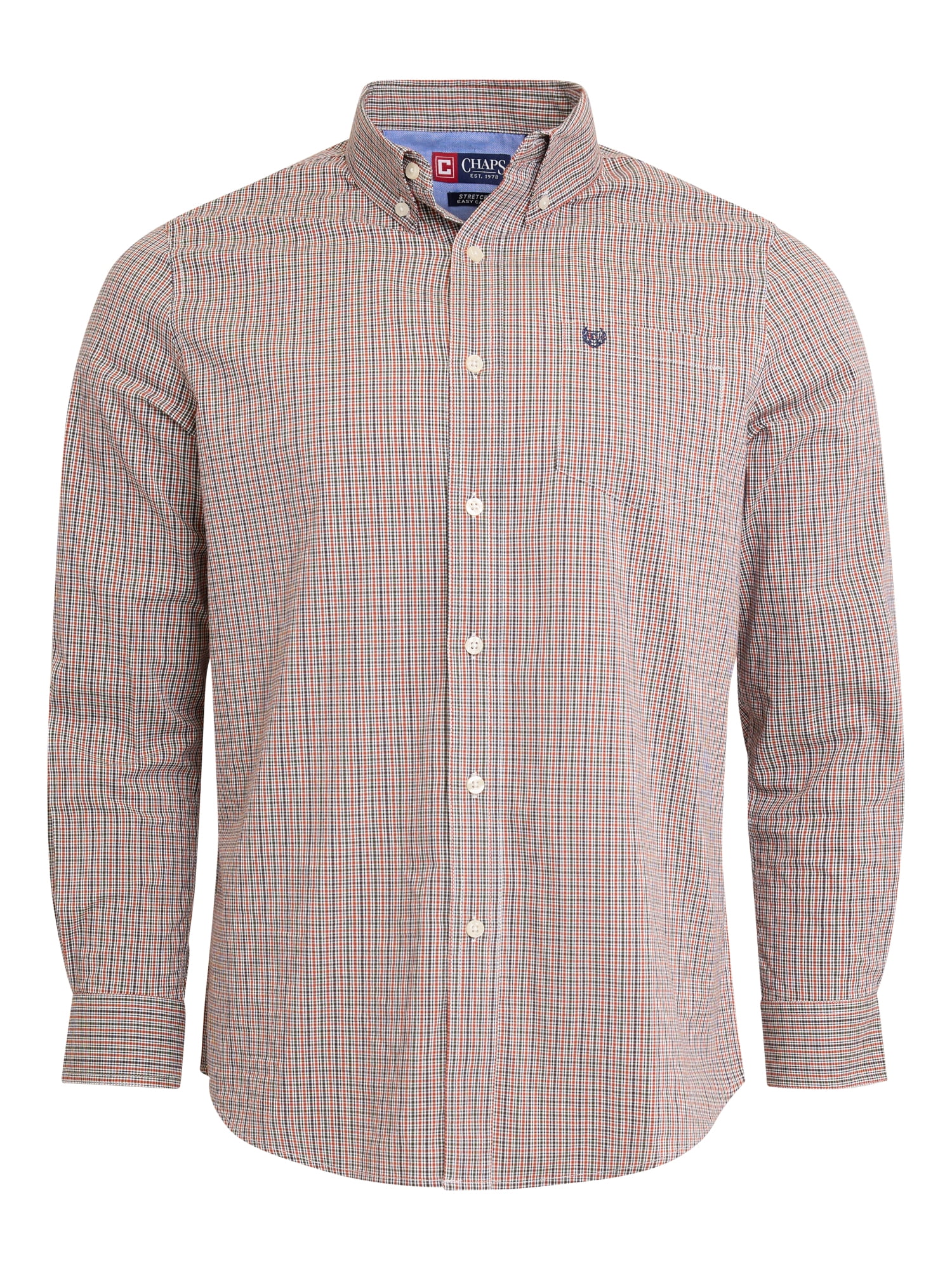 Chaps Men’s and Big Men’s Easy Care Long Sleeve Shirt, Sizes S–2XL