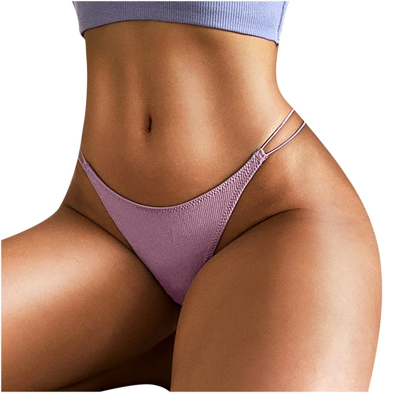 Valentines Day Gifts Savings!Joau Seamless G-String Thongs for Women Sexy  V-Shape Design Underwear Low Rise Hipster Panties Breathable Stretch T-back