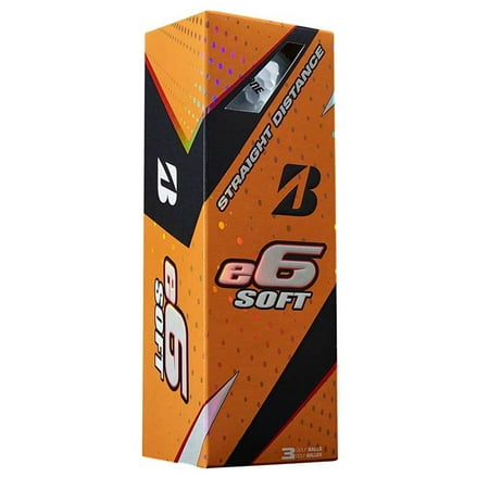 Bridgestone 2017 e6 Soft White Straight Distance Low Spin Golf Balls, 1 Dozen