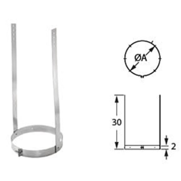 DuraVent 14DCA-ES 14" Class A Chimney Pipe Elbow Strap
