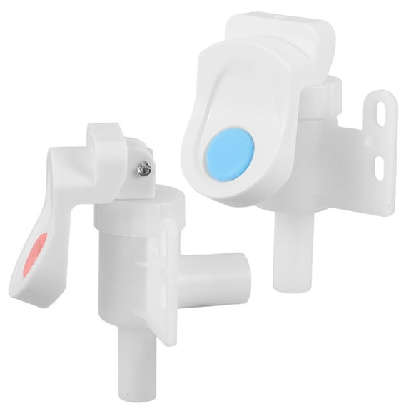 Hemoton 2pcs Drinks Dispenser Faucet Red And Blue Faucet Part Water Dispenser Replacement Drinking Tap