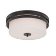 thumbnail image 2 of Nuvo Lighting Nuvo Parallel 3 Light Flush Mount Silver, 2 of 2