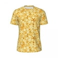 thumbnail image 4 of T Shirt For Men Yellow Starfish Mens Seashells Print Classic Sports T-Shirts Quick-dry Summer Hippie, 4 of 7