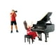 thumbnail image 1 of 2 Piezas 1:64 Pintadas Resina en Miniatura Pianista Foto Personaje Calle Tren Jardín de Hadas DIY Proyectos, 1 of 9
