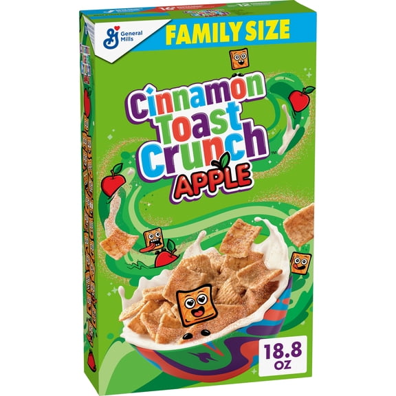 Apple Pie Toast Crunch Breakfast Cereal, Limited Edition, Family Size, 18.8 oz