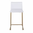 thumbnail image 6 of LumiSource Mara Counter Stools, Gold/White, Set Of 2 Stools, 6 of 8