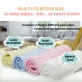 thumbnail image 4 of Asung Baby Muslin Washcloths Cotton Baby Wipes Absorbent Soft Face Towel for Toddlers Infant  and Newborn 10x10 inch 5 Pack Plush, 4 of 8