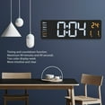 thumbnail image 3 of Horloge Numérique, Horloge Murale Télécommandée pour Salon, 3 of 8