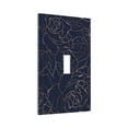 thumbnail image 2 of Kll Copper-Gold Gloss Outline Navy Dark Blue Wall Plate,Gloss Finish,Standard Size 1 - 5" X 3", Polycarbonate Thermoplastic,Electric Receptacle Plug Covers, 2 of 8
