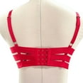 thumbnail image 4 of Victoria's Secret Luxe Unlined Balconet Strappy Banded Caged Bra Red Size 36D NWT, 4 of 6