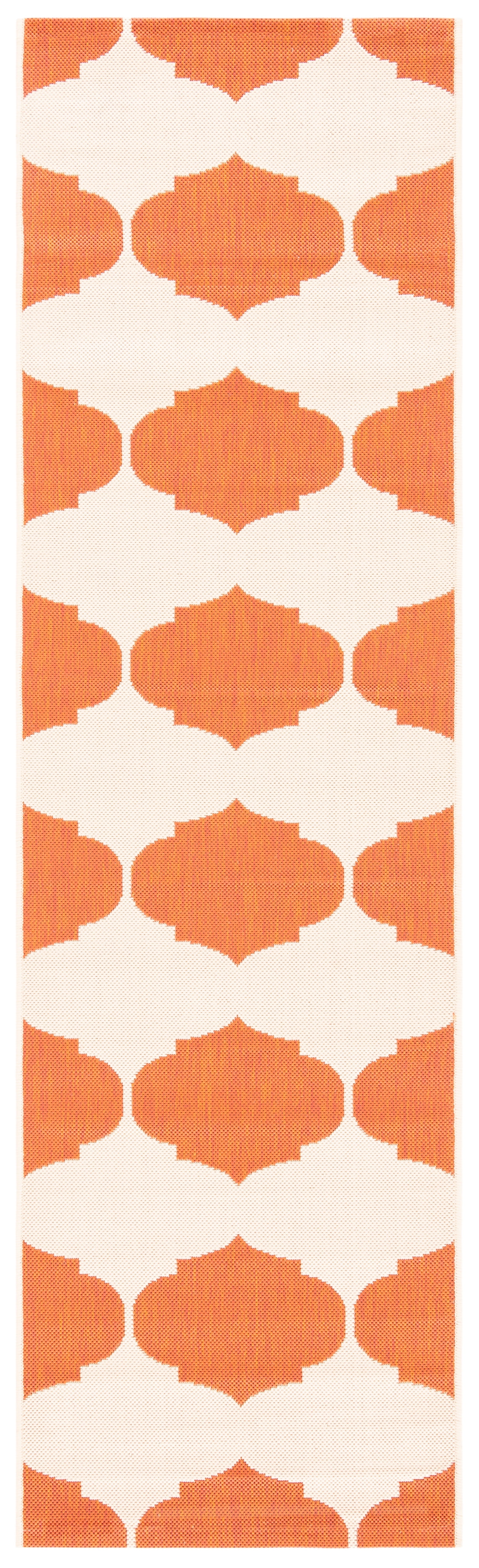 Safavieh Courtyard Elwyn Geometric Indoor/Outdoor Runner Rug, Beige/Terracotta, 2'3" x 8'