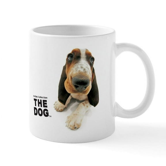 CafePress - Basset Hound Mugs - 11 oz Ceramic Mug - Novelty Coffee Tea Cup