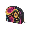 thumbnail image 2 of Makeup Organizer Case Cosmetic Makeup Bag Travel Toiletry Pouch Bag with Full Print Design Abstract Vector Colorful Swirl, 2 of 5