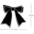 thumbnail image 5 of Pinza para el pelo con lazo grande, cinta con diamantes de imitación, lazo para el pelo, lazo de cristal, pasador Retro brillante para mujer, 5 of 5