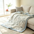 thumbnail image 6 of Printed Lightweight Summer Quilt – Soft Breathable Cotton Blanket for Air Conditioning Room, 39.37x59In Machine Washable, 6 of 7