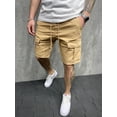 thumbnail image 3 of Pantalones cortos de trabajo de varios bolsillos para hombre, de moda, de verano, holgados, informales, para exteriores, 3 of 4