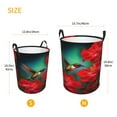 thumbnail image 5 of PHELIKA Spring Bird Hummingbird And Flowers 03 Laundry Basket 65L Large Foldable Round For Dirty Clothes Toy Storage, 5 of 6