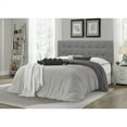 thumbnail image 4 of Queen Modern Classic Style Button-Tufted Headboard in Grey Upholstered Fabric, 4 of 5