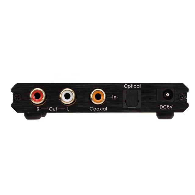 Convertidor de audio analógico digital, convertidor de audio metálico, extractor de audio óptico concéntrico para cine en casa