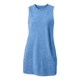 thumbnail image 7 of Vivianyo HD Women's Casual Sleeveless Textured Knit Shift Dress, Round Neck Mini Dress with Side Pockets, Women's Light Blue, Sizes S-2XL, 7 of 7