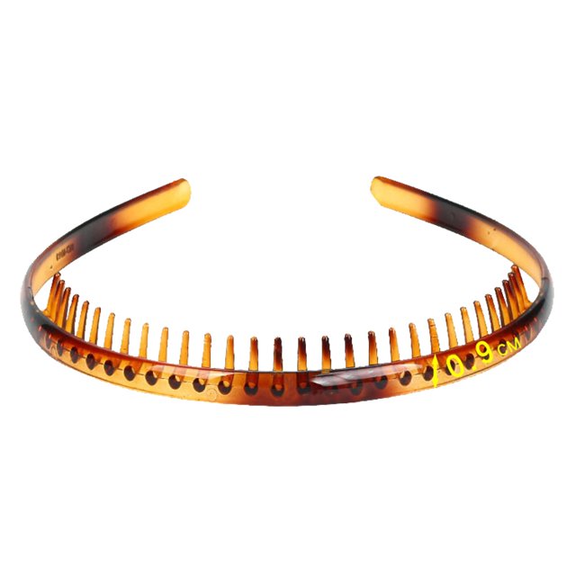 Diadema dentada de presión para el cabello, diadema para cabello quebradizo, sencilla, negra y marrón, accesorios para el cabello para mujer