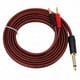 thumbnail image 1 of 1/4 TS to Banana Plug Cable, 6.35mm TS to Banana Plug Speaker Audio Cable, Gold-Plated 1/4 TS Male to Banana Plug, 1 of 5