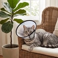 thumbnail image 4 of Transparent Pet Elizabethan Collar, Breathable Soft Mesh Recovery Cone for Dogs and Cats, Anti-Lick Wound Healing E-Collar, Size 11.8-13.4 Inches, 4 of 7