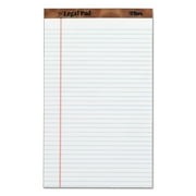 TOPS "The Legal Pad" Ruled Perforated Pads, 8 1/2 x 14, White, 50 Sheets, Dozen