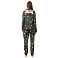 thumbnail image 5 of GYRATEDREAM Matching Christmas Pajamas for Family Cute Printed One Piece Jumpsuit Xmas Hooded Holiday Sleepwear, 5 of 5